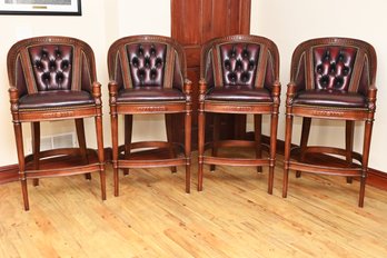 Hancock And Moore Barstools - Set Of 4