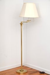 Brass Swing Arm Floor Lamp