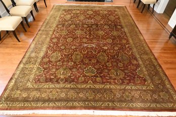 Large Moghul Hand-Knotted Area Rug