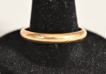 18k Gold Wedding Band Size 10.25