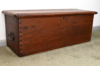 19th-Century American Pine Blanket Chest