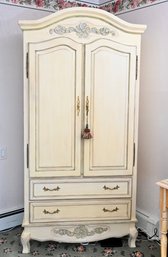 French Country Style Painted Armoire By Gothic Cabinets
