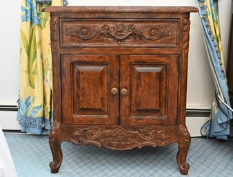 French Provincial Style Wood Side Table
