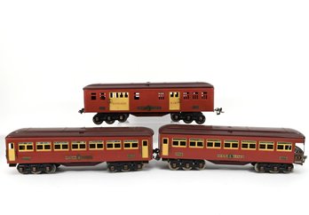 Rare Ives 1766, 1767, 1768 Transition Passenger Set Wide Gauge Prewar