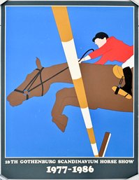 Franco Costa 10th Gothenburg Scandinavium Horse Show 19771986 Equestrian Poster