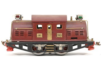 Maroon Lionel 380 Electric Locomotive Standard Gauge Prewar