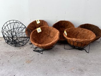Set Of 8 Coco Planter Hanging Baskets