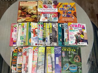Collection Of Adults And Kids Arts & Craft Magazine And Books