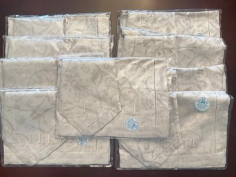 Frette Luxury Placemats And Napkins Set Of 9 New In Packages