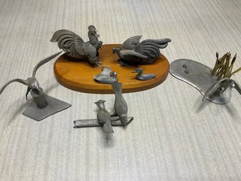 Vintage Creed Pewter Figurines Collection