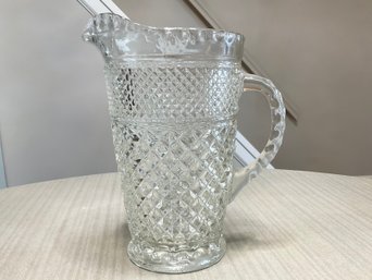 Vintage Anchor Hocking Wexford Glass Pitcher