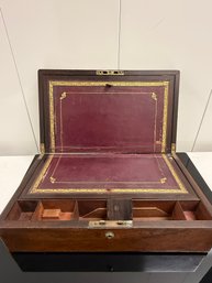 Antique Writing Box With Storage