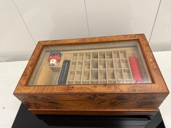 Burlwood Multi-Game Chest