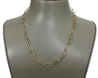 Paperclip Gold-tone Necklace