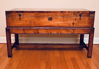 Regency Style Gun Case On Stand In Cherry