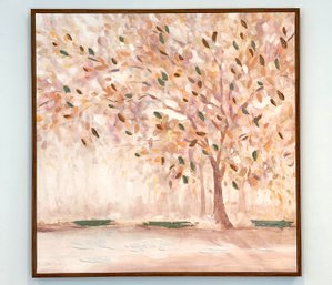 Woodland Nature Tree Painting Canvas Art