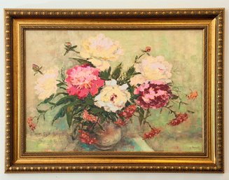 Landscape Floral Still Life Painting