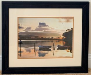 Merimbula Lake At Sunset Framed Print