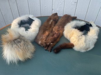 Fur Ear Muffs, Scarves And Collars