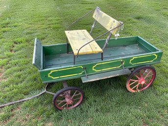 Antique Wooden Buckboard Wagon
