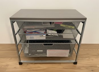 Table - Mesh Cabinet Drawers