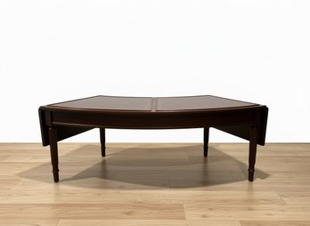 Table - Coffee Table - Mahogany & Leather