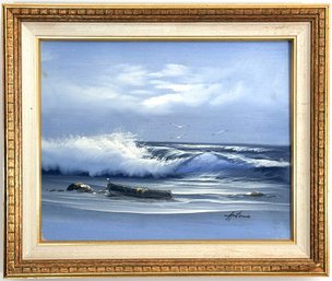 Seascape Oil Painting Signed By Artist