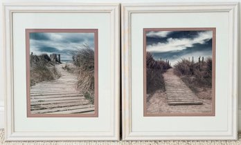 Pair Of Beach Framed Prints By Gill Copeland