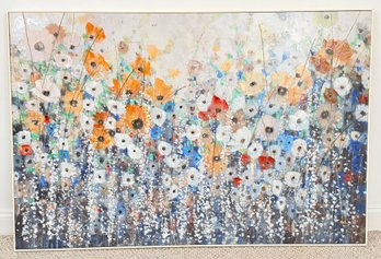 Abstract Meadow Bloom Wrapped Canvas Wall Art