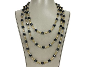 Black & White Three Strand Necklace