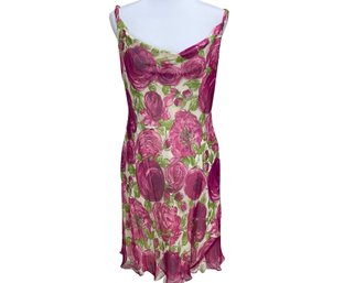 ABS Allen Schwartz Silk Floral Dress Size 12P