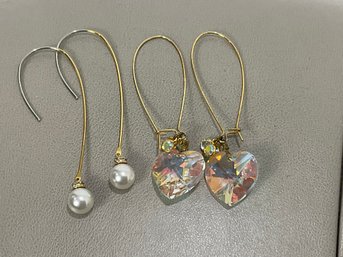 Michael Kors Dangling Earrings And Crystal Earrings