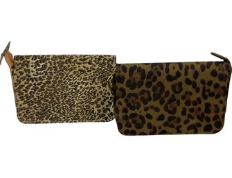 Pair Of Reed & Barton Animal Print Travel Jewelry Cases