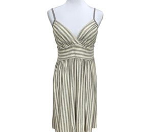 Aqua Striped Summer Dress