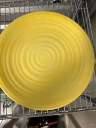 Set Of 12 Yellow Plates