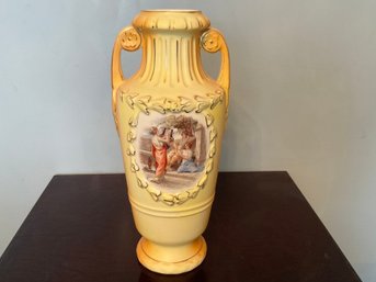 Vintage Double Handle Porcelain Vase