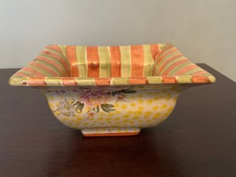 Mackenzie Childs Torquay Devon Square Bowl