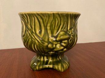 Vintage Brush Pottery Green Planter