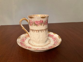 Vintage Limoges Tea Cup And Saucer