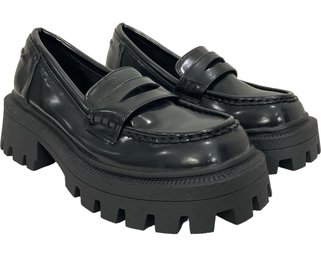 Asos Chunky Black Loafer Size 6