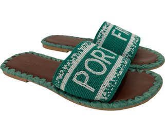 Contigo Milano Portofino Beaded Sandals Size 37