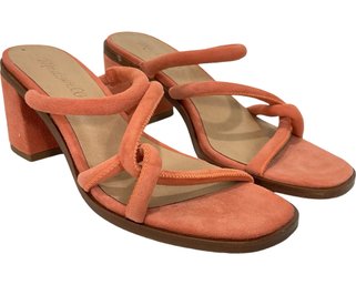 Madewell Suede Heeled Sandals Size 6