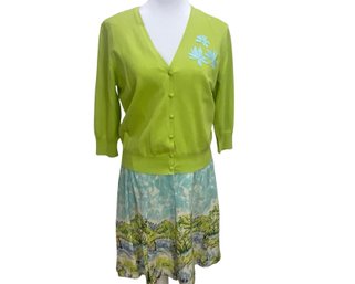 Dana Buchman Sweater & Skirt Set Size 14P