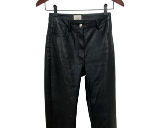 Wilfred Black Faux Leather Pants Size 0