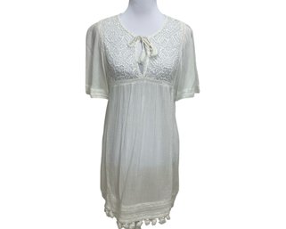 Josie White Cover-up Dress Size Small