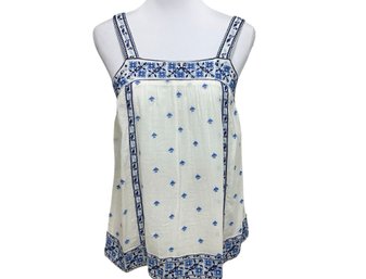 Josie Cotton Embroidered Top Size Small Brand New With Tags
