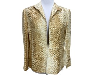 Lafayette 148 New York Linen & Silk Jacket Size 10P