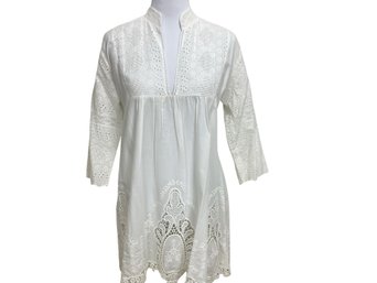 Lolita Jaca White Bohemian Dress Size Medium