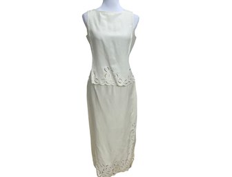 Dana Buchman Linen & Silk Top & Skirt Size 8/12P
