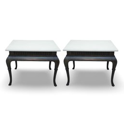Pair Of Queen Anne Style Side Tables